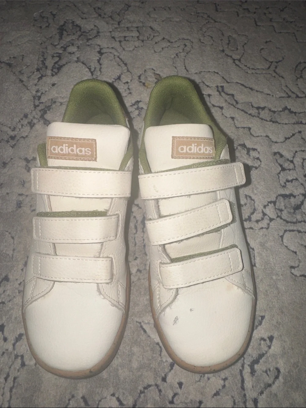 Lot 2 Nike/ adidas Kids White Sneakers with Teal Accents, groot marvel adidas